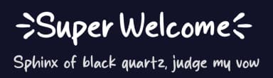 Super Welcome by MJType — Script Handwritten Font — thumbnail 2
