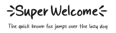 Super Welcome by MJType — Script Handwritten Font — thumbnail 1