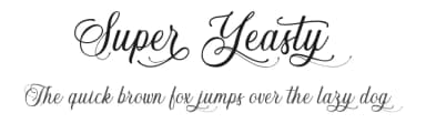 Super Yeasty by Typhoon Type - Suthi Srisopha — Script Handwritten Font — thumbnail 1