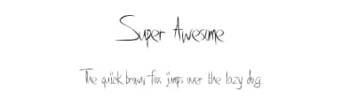 Super Awesome by Xerographer Fonts — Script Handwritten Font — thumbnail 1