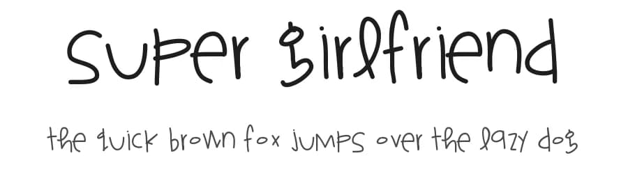 Super Girlfriend by Des Gomez — Script Handwritten Font