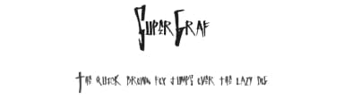 SuperGraf by Xerographer Fonts — Script Handwritten Font — thumbnail 1