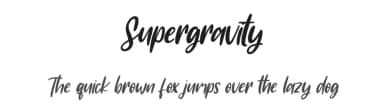 Supergravity by Maulana Creative — Script Handwritten Font — thumbnail 1