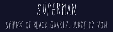 Superman by abbeywrites — Script Handwritten Font — thumbnail 2