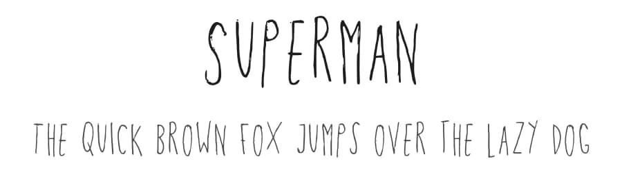Superman by abbeywrites — Script Handwritten Font