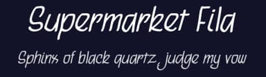 Supermarket Fila by Cão Fila Lettering — Script Handwritten Font — thumbnail 2