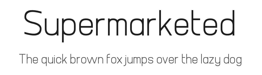 Supermarketed by Chequered Ink — Sans Serif Font