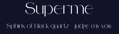 Superme by Forberas Club — Sans Serif Font — thumbnail 2