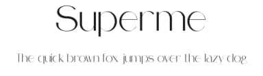 Superme by Forberas Club — Sans Serif Font — thumbnail 1