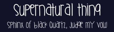 Supernatural Thing by Des Gomez — Script Handwritten Font — thumbnail 2