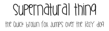 Supernatural Thing by Des Gomez — Script Handwritten Font — thumbnail 1