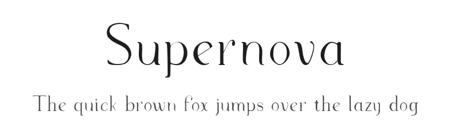 Supernova by Mycandythemes — Serif Font
