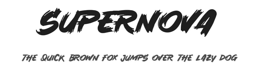 Supernova by Mocha Frappuccino — Script Handwritten Font