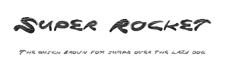 Super Rocket by Xerographer Fonts — Script Handwritten Font