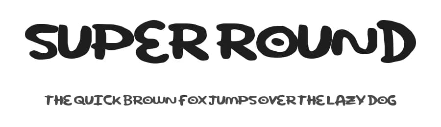 Super Round by Xerographer Fonts — Script Handwritten Font