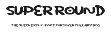 Super Round by Xerographer Fonts — Script Handwritten Font — thumbnail 1