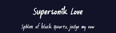 Supersonik Love by Skyhaven Fonts — Script Handwritten Font — thumbnail 2
