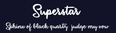 Superstar by Billy Argel Fonts ® — Script Handwritten Font — thumbnail 2