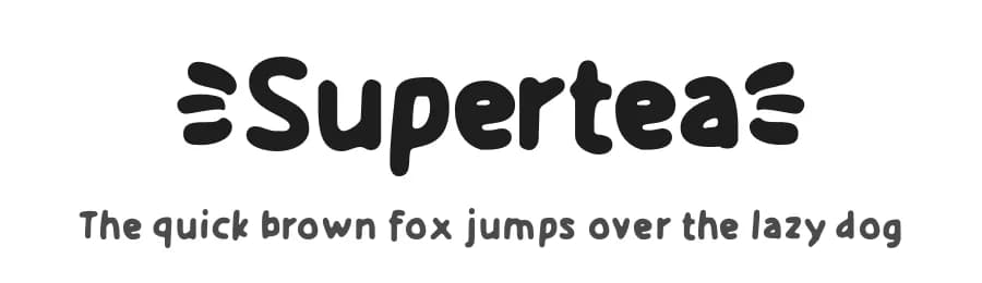 Supertea by MJType — Script Handwritten Font