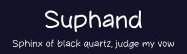 Suphand by MJType — Script Handwritten Font — thumbnail 2