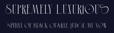 Supremely Luxurious by TypeClassHeroes — Sans Serif Font — thumbnail 2
