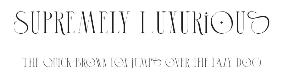 Supremely Luxurious by TypeClassHeroes — Sans Serif Font