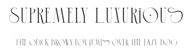 Supremely Luxurious by TypeClassHeroes — Sans Serif Font — thumbnail 1