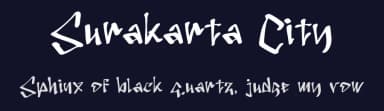 Surakarta City by Reffan Suseno — Script Handwritten Font — thumbnail 2