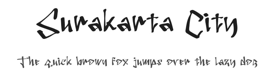 Surakarta City by Reffan Suseno — Script Handwritten Font