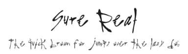Sure Real by Xerographer Fonts — Script Handwritten Font — thumbnail 1