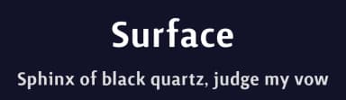 Surface by Bruno Herfst — Sans Serif Font — thumbnail 2