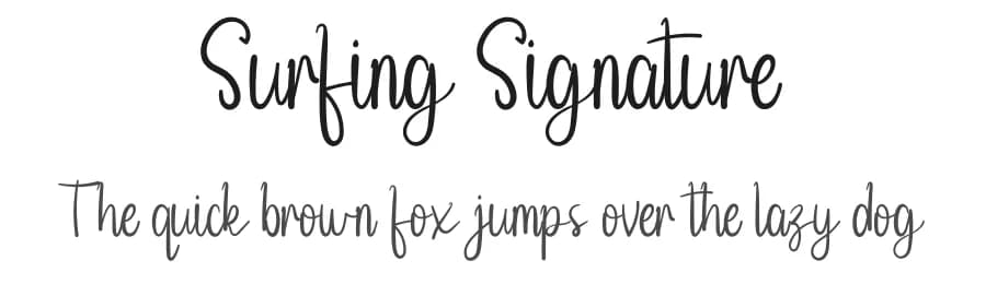 Surfing Signature by Inermedia Studio — Script Handwritten Font