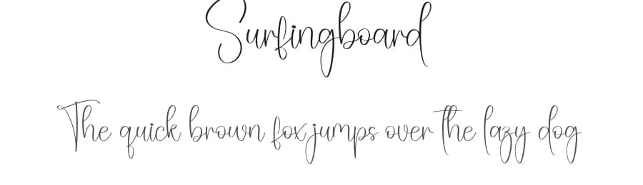 Surfingboard by Scratchones — Script Handwritten Font