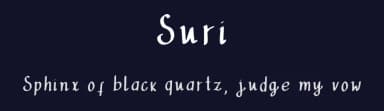 Suri by Suri — Script Handwritten Font — thumbnail 2