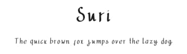 Suri by Suri — Script Handwritten Font — thumbnail 1