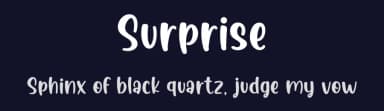 Surprise by Graphix Line Studio — Script Handwritten Font — thumbnail 2