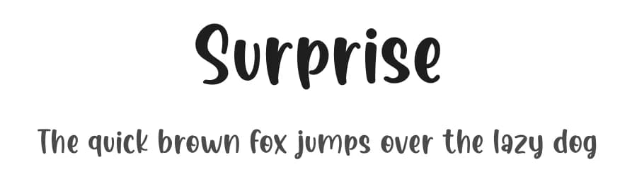 Surprise by Graphix Line Studio — Script Handwritten Font