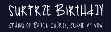 Surprze Birthday by Des Gomez — Script Handwritten Font — thumbnail 2