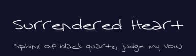 Surrendered Heart by Kimberly Geswein — Script Handwritten Font — thumbnail 2