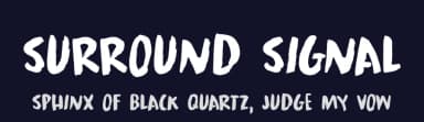 Surround Signal by Hanoded — Script Handwritten Font — thumbnail 2