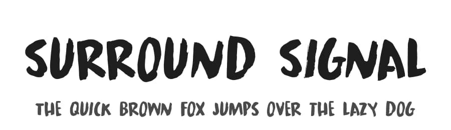 Surround Signal by Hanoded — Script Handwritten Font
