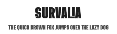 Survalia by Kong Font — Sans Serif Font — thumbnail 1