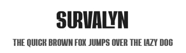 Survalyn by Kong Font — Sans Serif Font — thumbnail 1