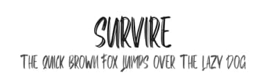 Survire by Skiiller Studio — Script Handwritten Font — thumbnail 1