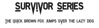 Survivor Series by Jayde Garrow — Sans Serif Font — thumbnail 1