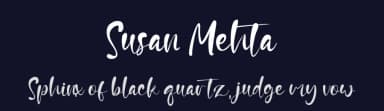 Susan Mehta by Staircase Studio — Script Handwritten Font — thumbnail 2