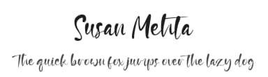 Susan Mehta by Staircase Studio — Script Handwritten Font — thumbnail 1