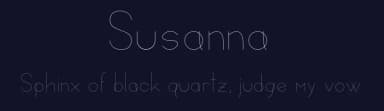Susanna by MatchbookPress — Sans Serif Font — thumbnail 2
