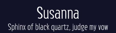 Susanna by K-Type — Sans Serif Font — thumbnail 2