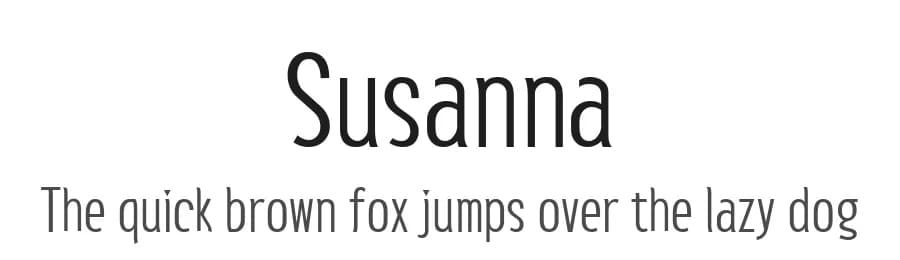 Susanna by K-Type — Sans Serif Font